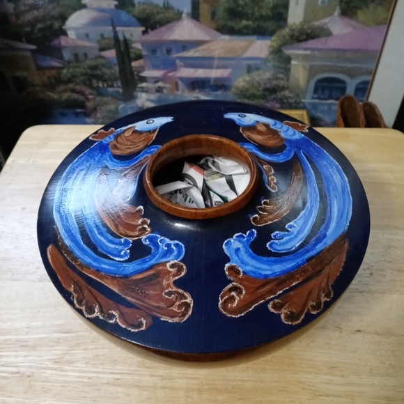 🌉🏫PIXLEY NORFOLK PINES VASE🏤📫 SIZE 9.5×7,A FABULOUS GIFTING!!!🎁🇺🇲 - Picture 3 of 12